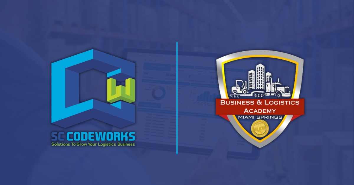 Students in the Miami Springs Senior High Business and Logistics Academy training in a simulated warehouse powered by the SC Codeworks WMS