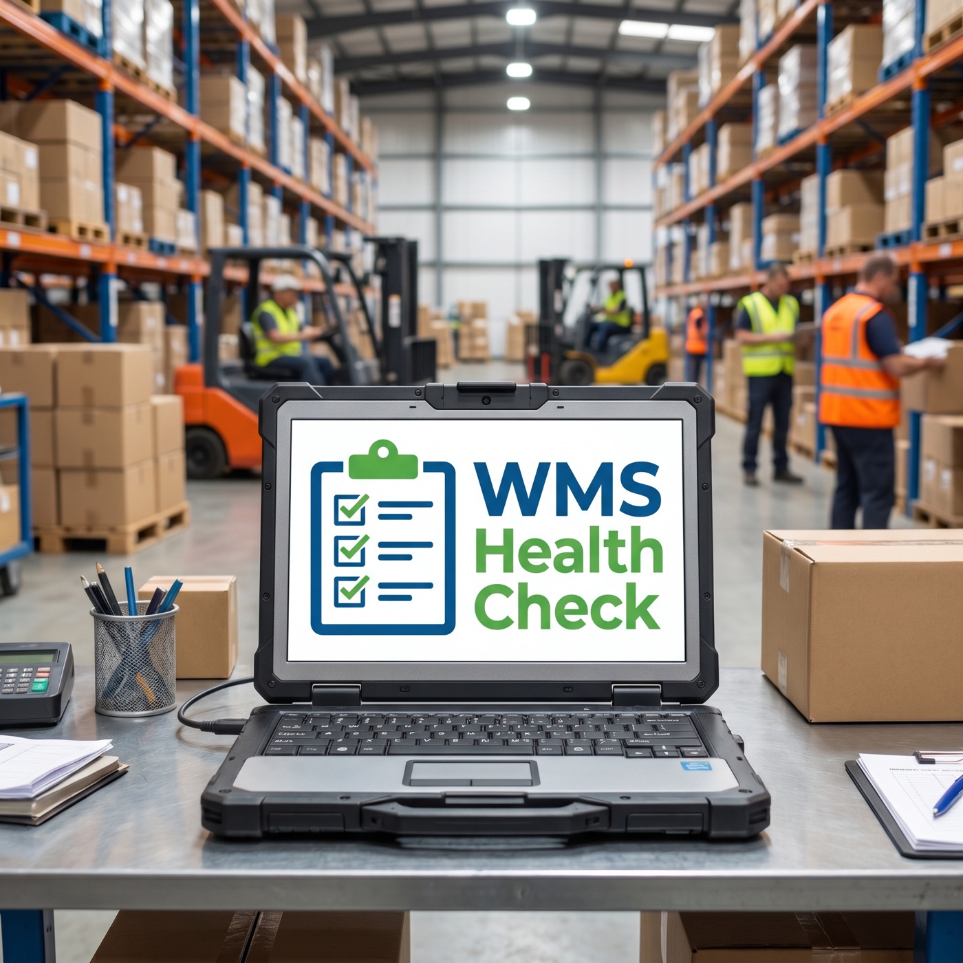 15-Minute WMS Health Check — interactive quiz checklist for 3PL and warehouse operators